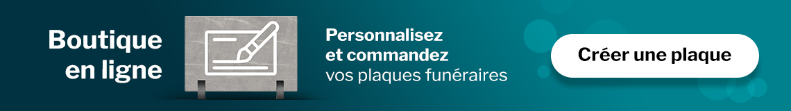 Boutique en ligne - commandez vos plaques funéraires